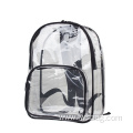 cheap waterproof wine Custom Transparent pvc See Through School Security College Student Clear Bookbag backpack logo